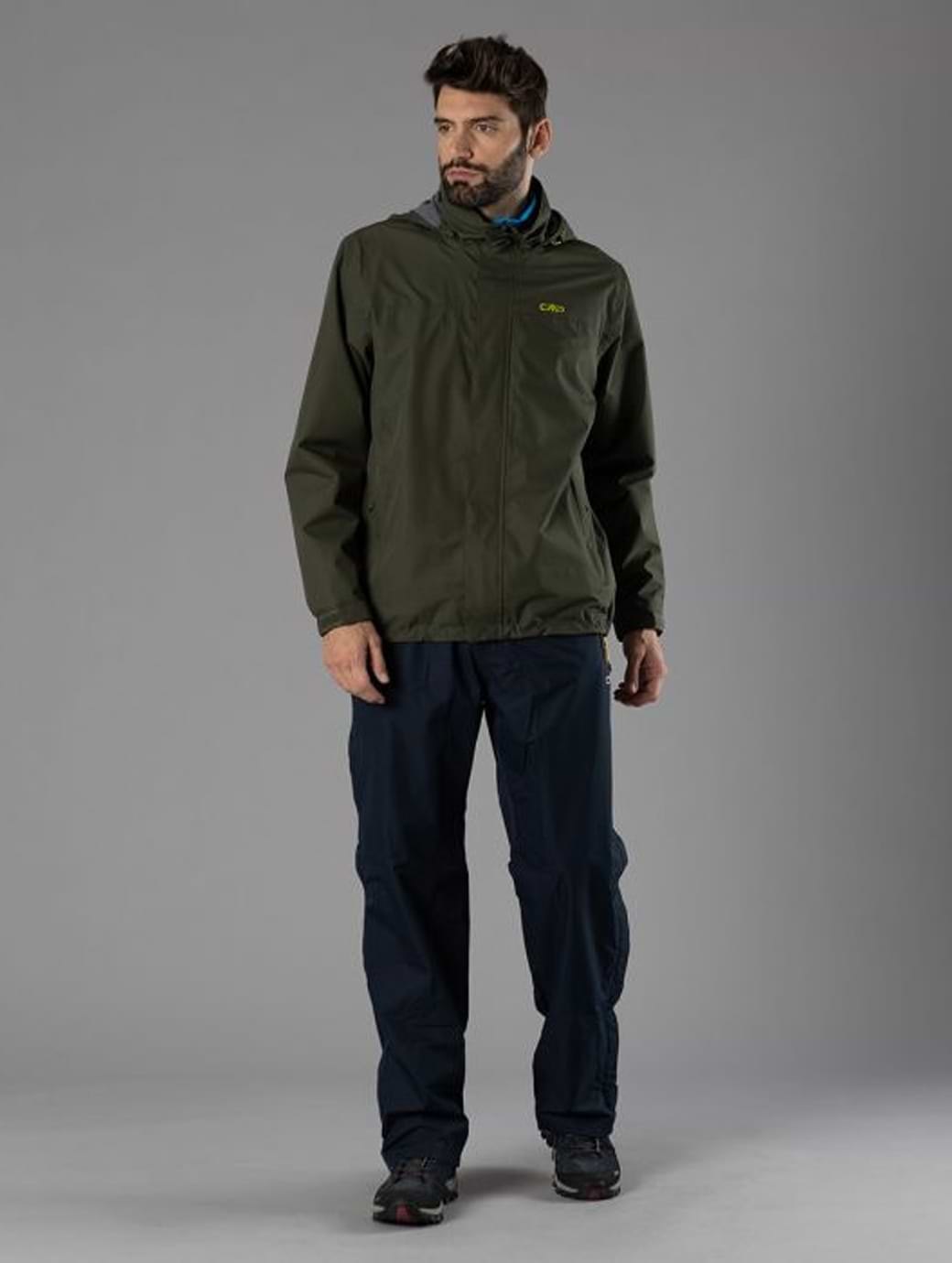 CMP Men's Waterproof Jacket In Ripstop Anthracite