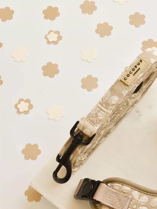 Cocopup London Luxe Lead - Mocha Flower