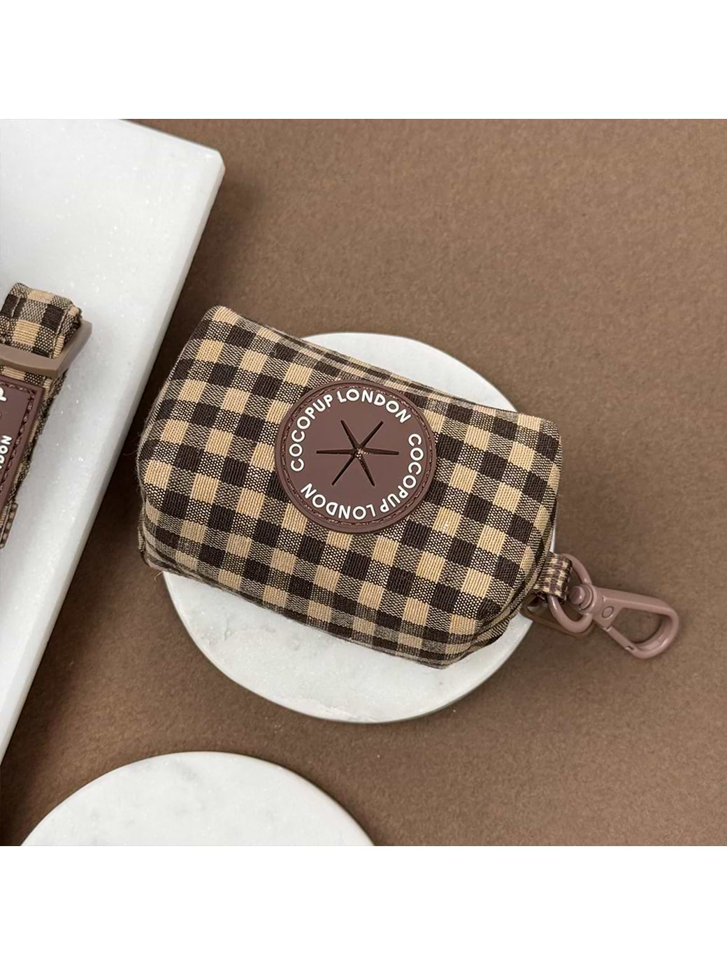 Cocopup London Poop Bag Holder Cotswold Check