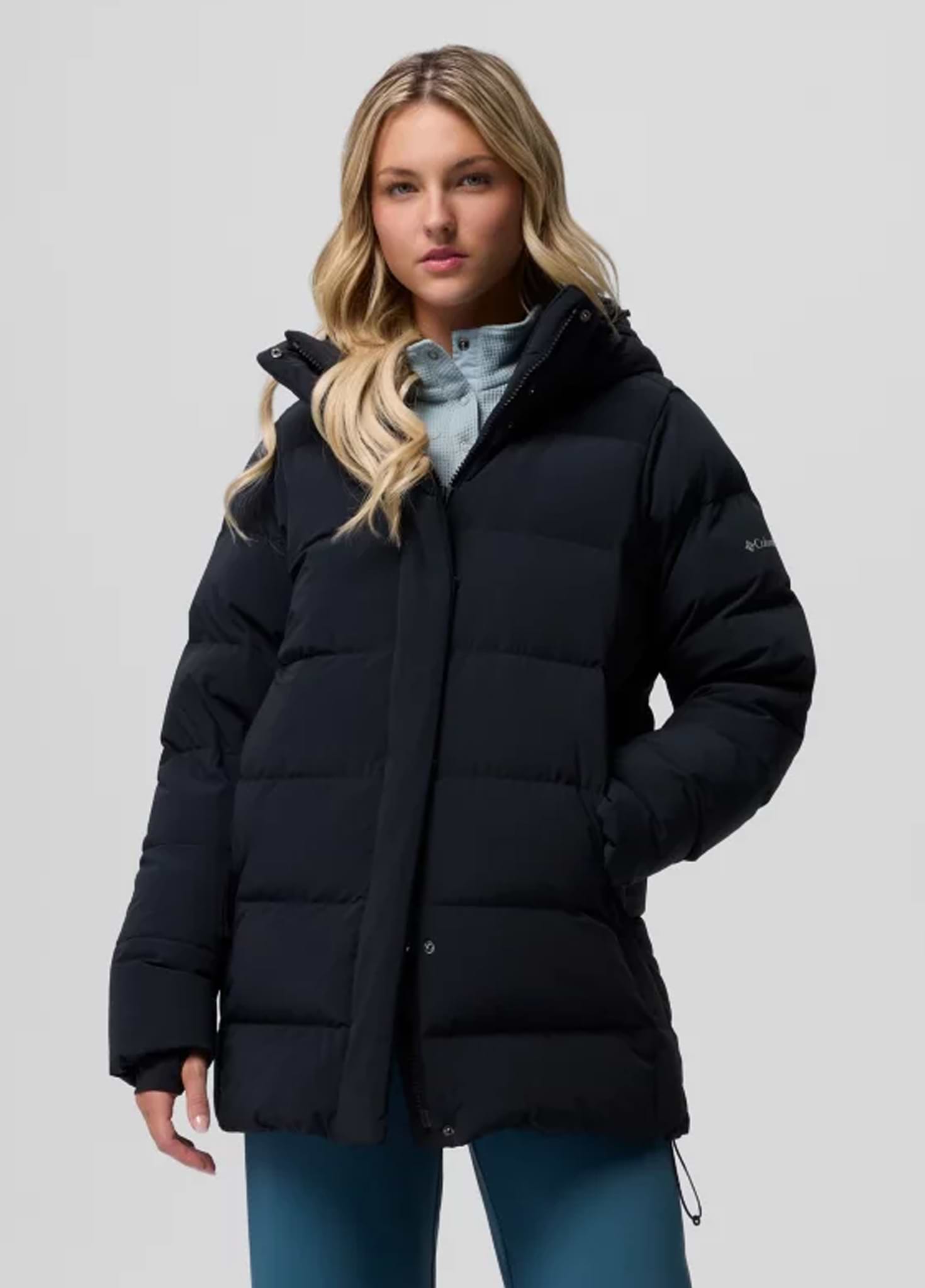 Columbia Women's Amaze Mid Hooded Puffer Black