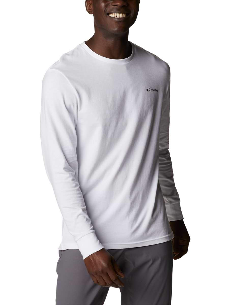 Columbia Men's North Cascades™ Long Sleeve Tee White/CSC Box