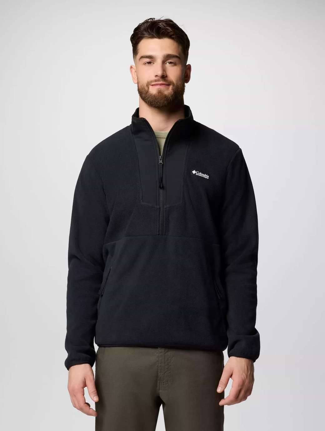 Columbia Men's Sequoia Grove Half Zip Fleece Black