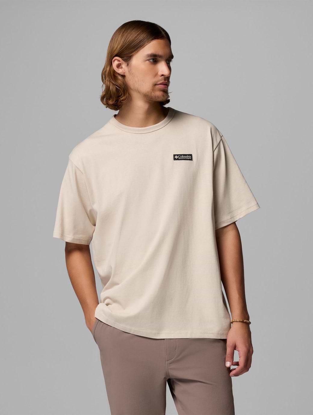 Columbia Men's Heavyweight Iconic Tee Stone