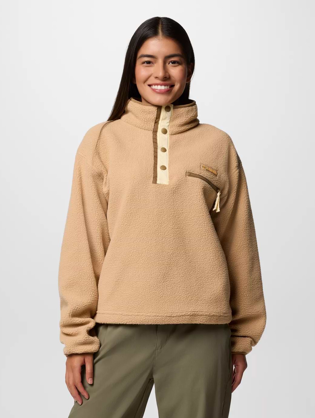 Columbia Women's Helvetia II Cropped Half Snap Fleece Canoe