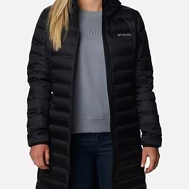 Columbia Women's Lake 22 Down Long Hooded Jacket Black