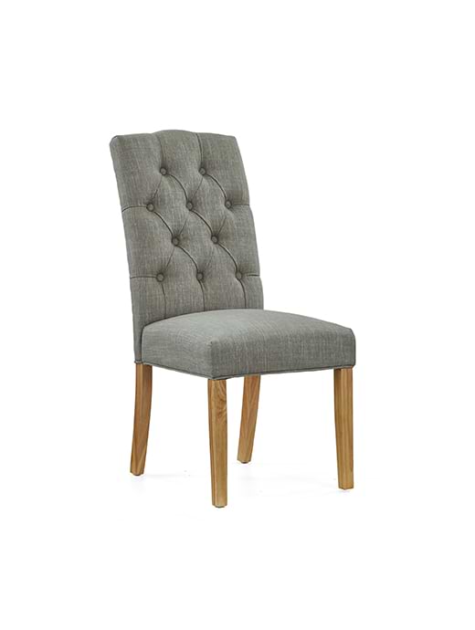 Burford Button Back Chair Grey