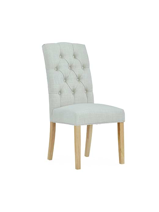Burford Button Back Chair Natural