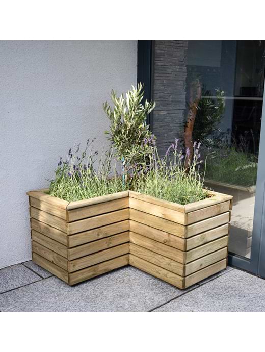 Forest Garden Linear Corner Planter 80cm