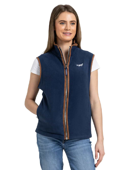 Cotswold Fox Women's Fleece Gilet Navy 