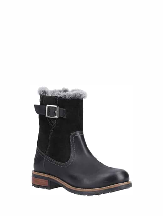 Cotswold Women's Kemerton Ankle Biker Boot Black