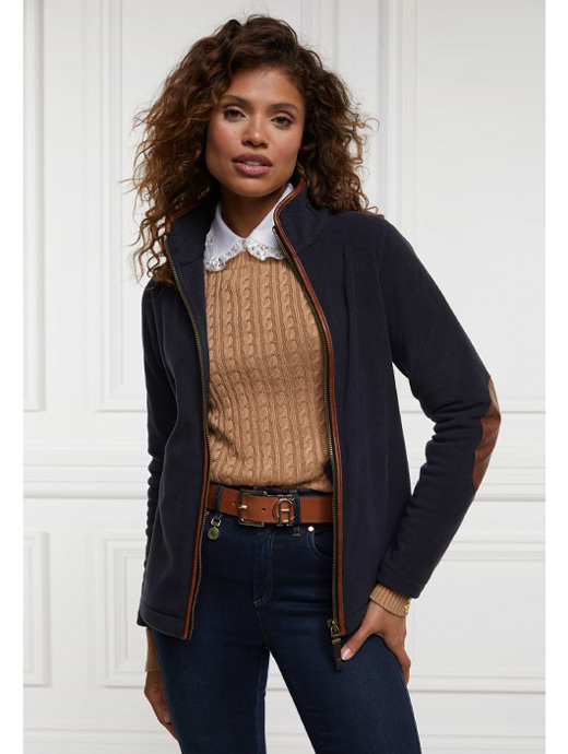 Holland Cooper Country Fleece Jacket Ink Navy