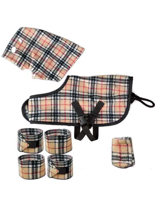 Crafty Ponies Snuggle Rug Set Tartan