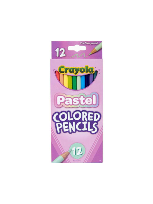 Crayola 12 Pastel Coloured Pencils