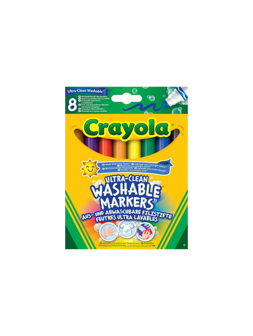 Crayola 8 Ultra Clean Washable Eco Broad Markers
