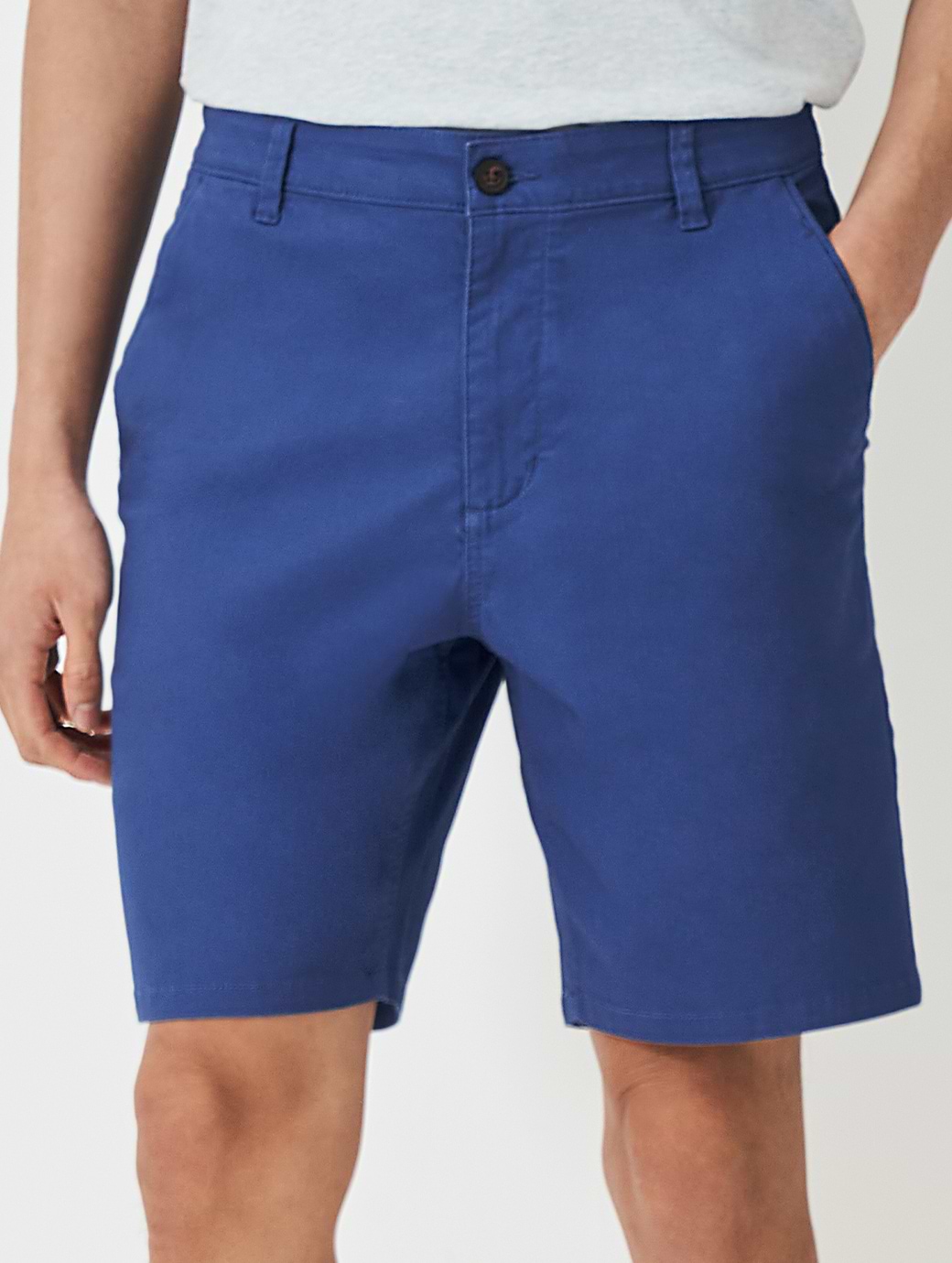 Crew Clothing Men's Bermuda Chino Stretch Short Dark Blue