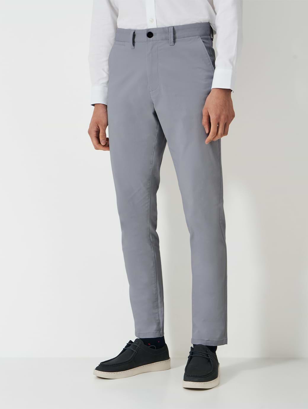 Crew Clothing Men's Slim Chino Trouser Flint Grey