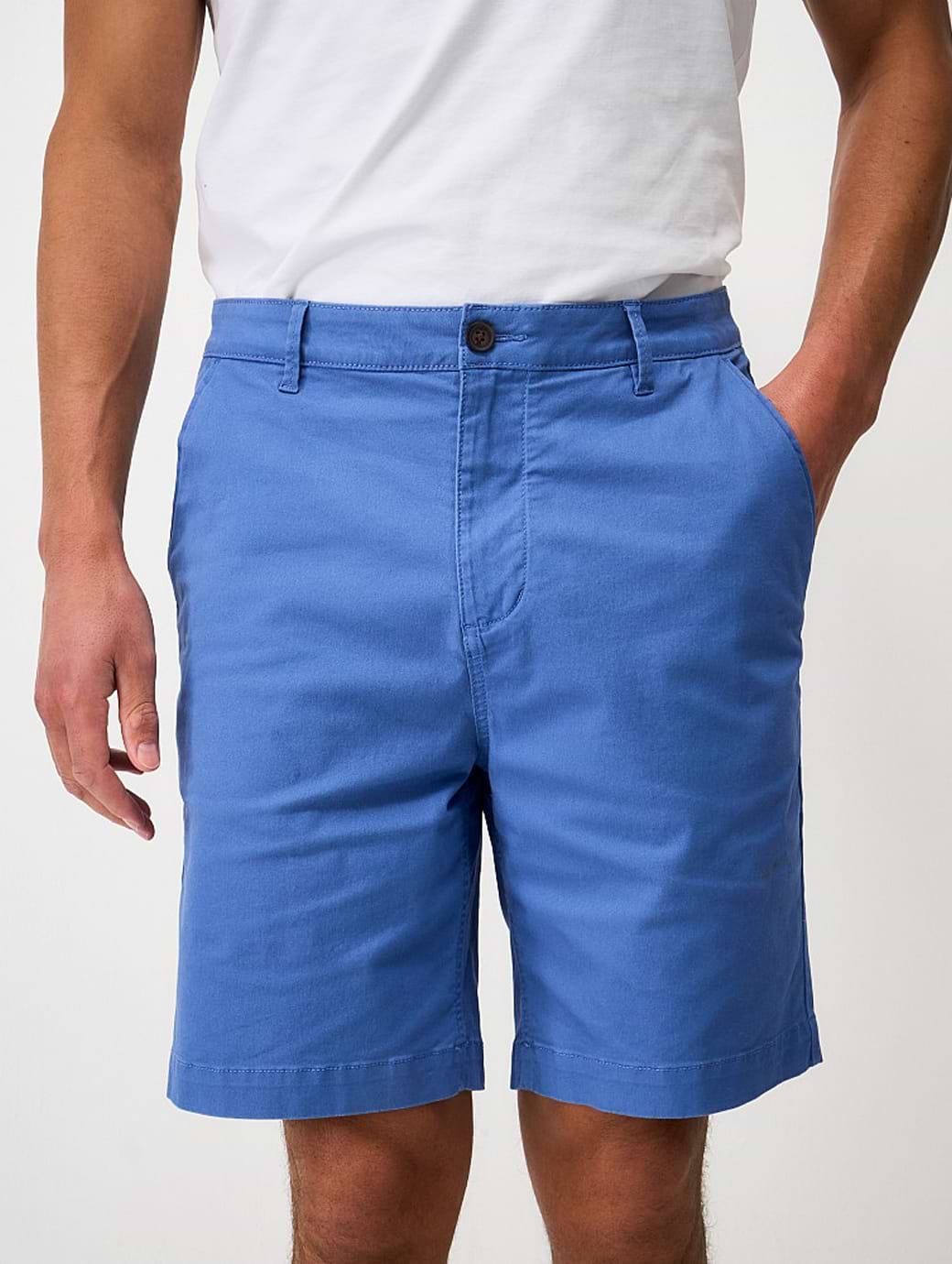 Crew Clothing Men's Bermuda Chino Stretch Shorts DutchBlue