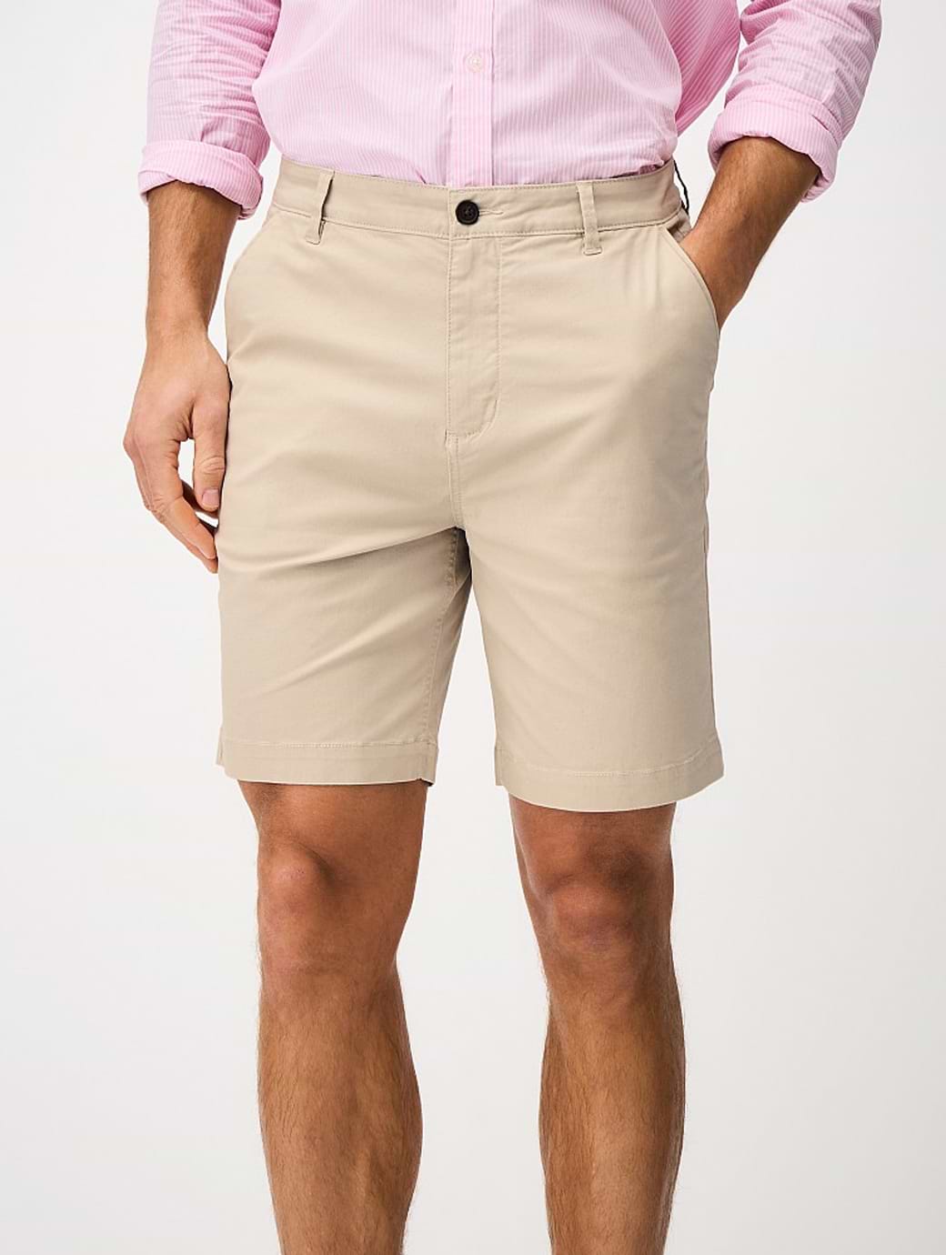 Crew Clothing Men's Bermuda Chino Stretch Shorts Heritage Stone