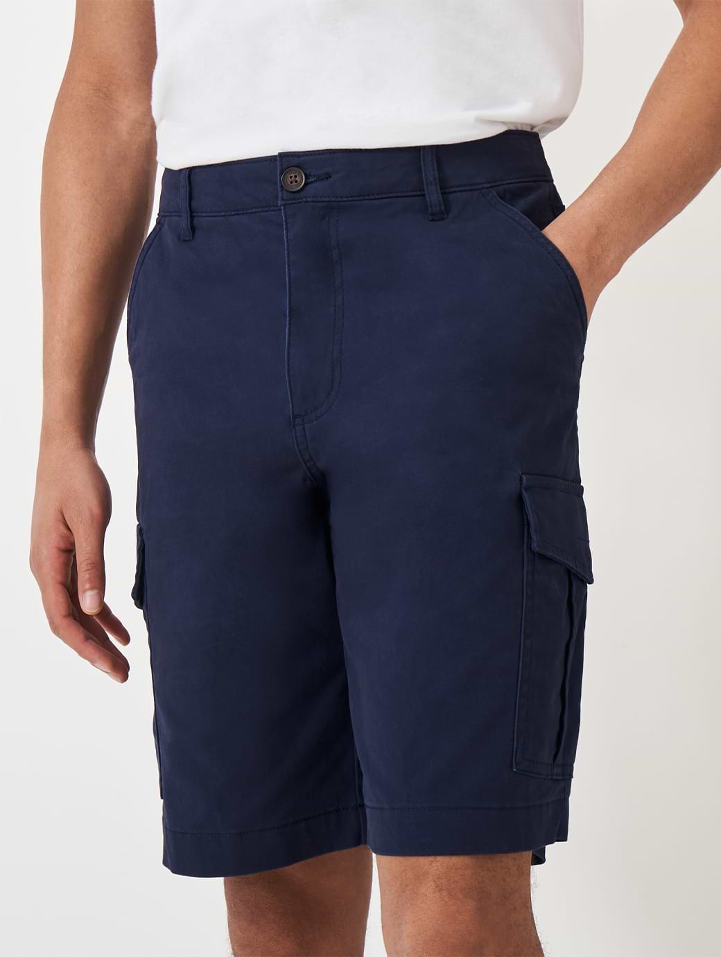 Crew Clothing Men's Cargo Shorts Heritage Dark Navy