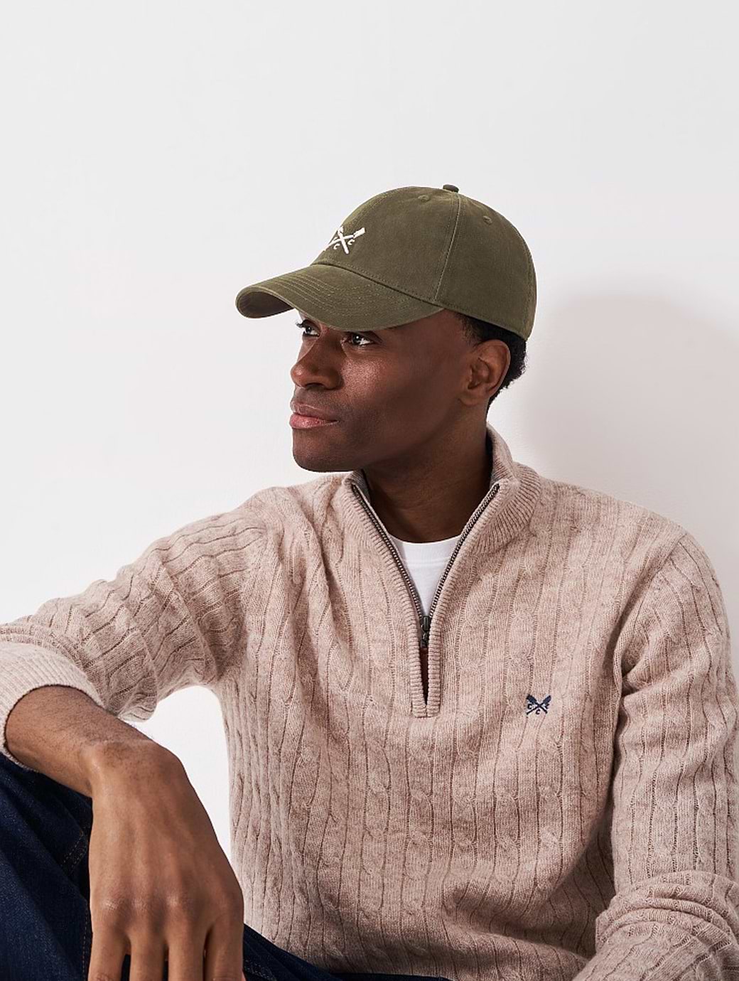 Crew Clothing Men's Crew Cap Khaki