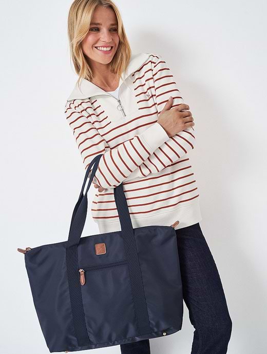 Crew Clothing Recycled Nylon Everyday Tote Bag Navy
