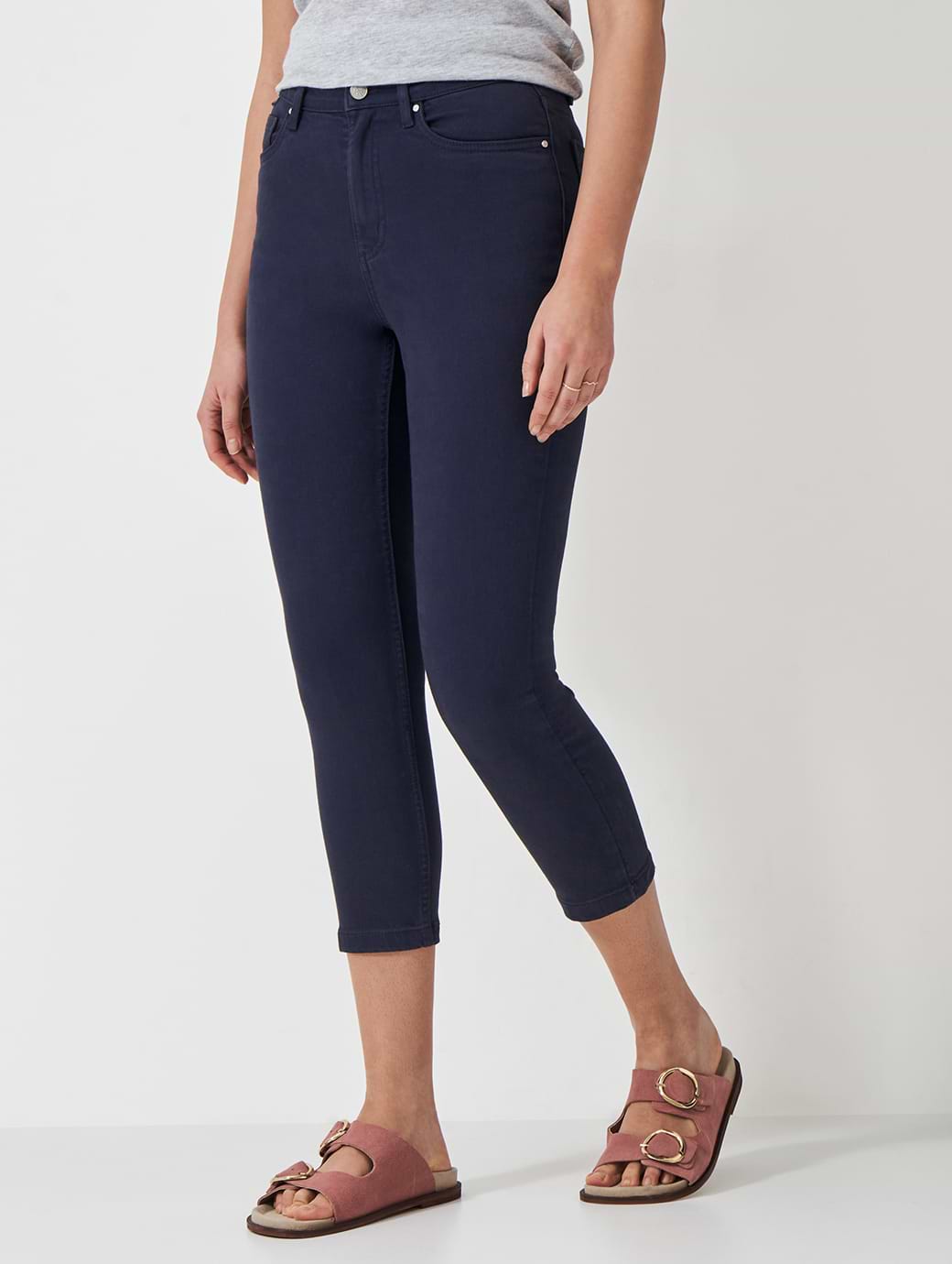 Crew Clothing Women's Cropped Jeans Navy