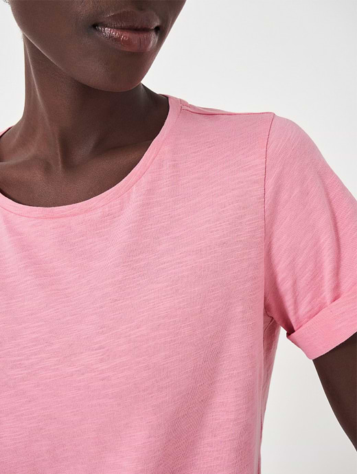 Perfect crew tee pink deals