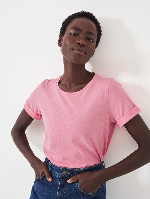 Perfect crew tee pink new arrivals