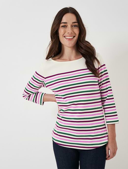 Crew Clothing Women's Ultimate Breton Multi Stripe