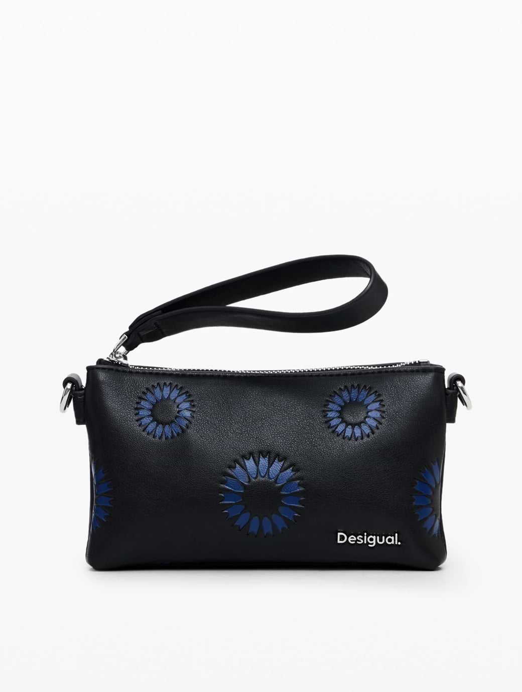 Desigual Small Sunflower Crossbody Bag Black
