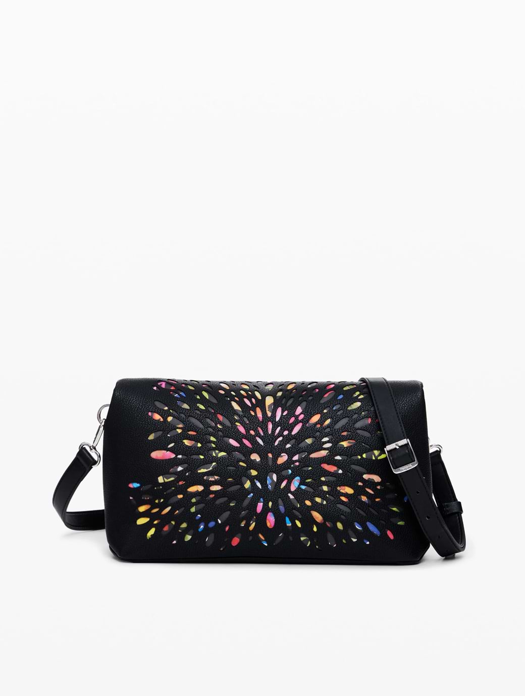 Desigual Stained Glass Crossbody Bag Black