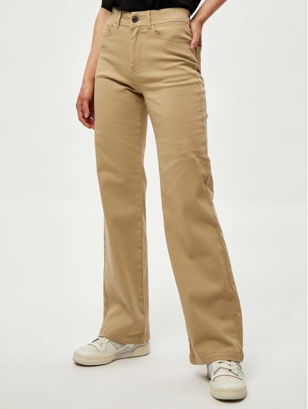 Desires Women's Florence Five Pocket Jeans Pale Khaki