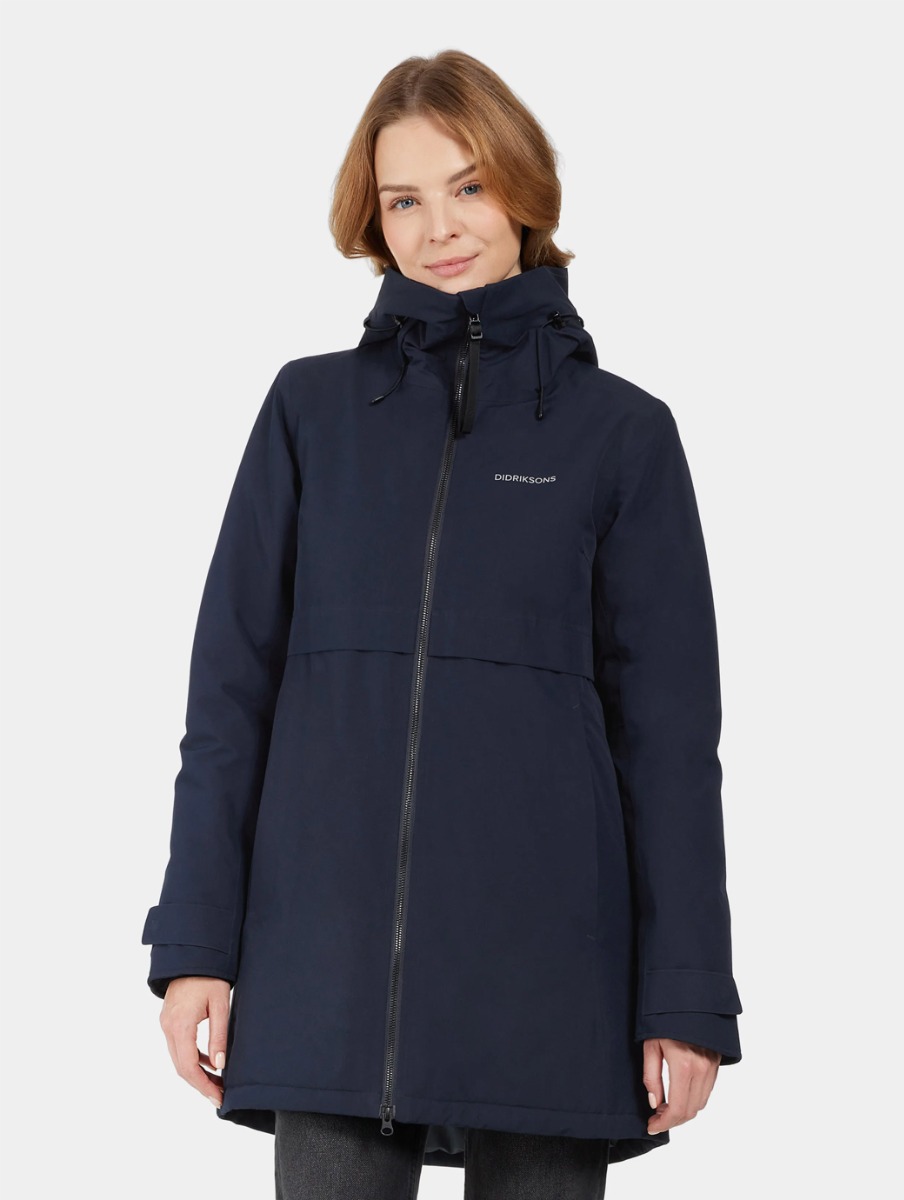 Didriksons Women s Helle Parka 5 Dark Night Blue