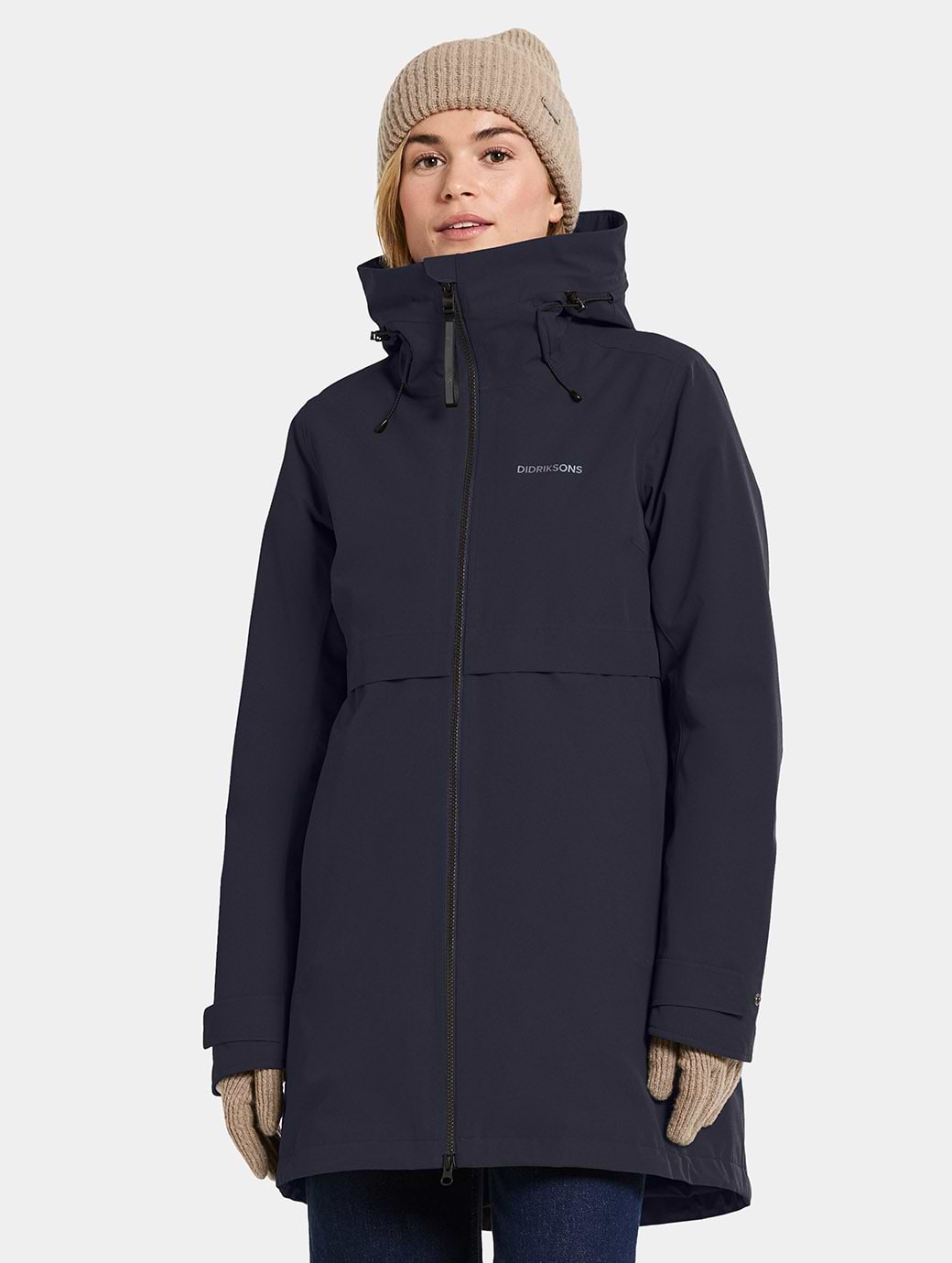 Didriksons Women's Helle Parka 6 Dark Night Blue