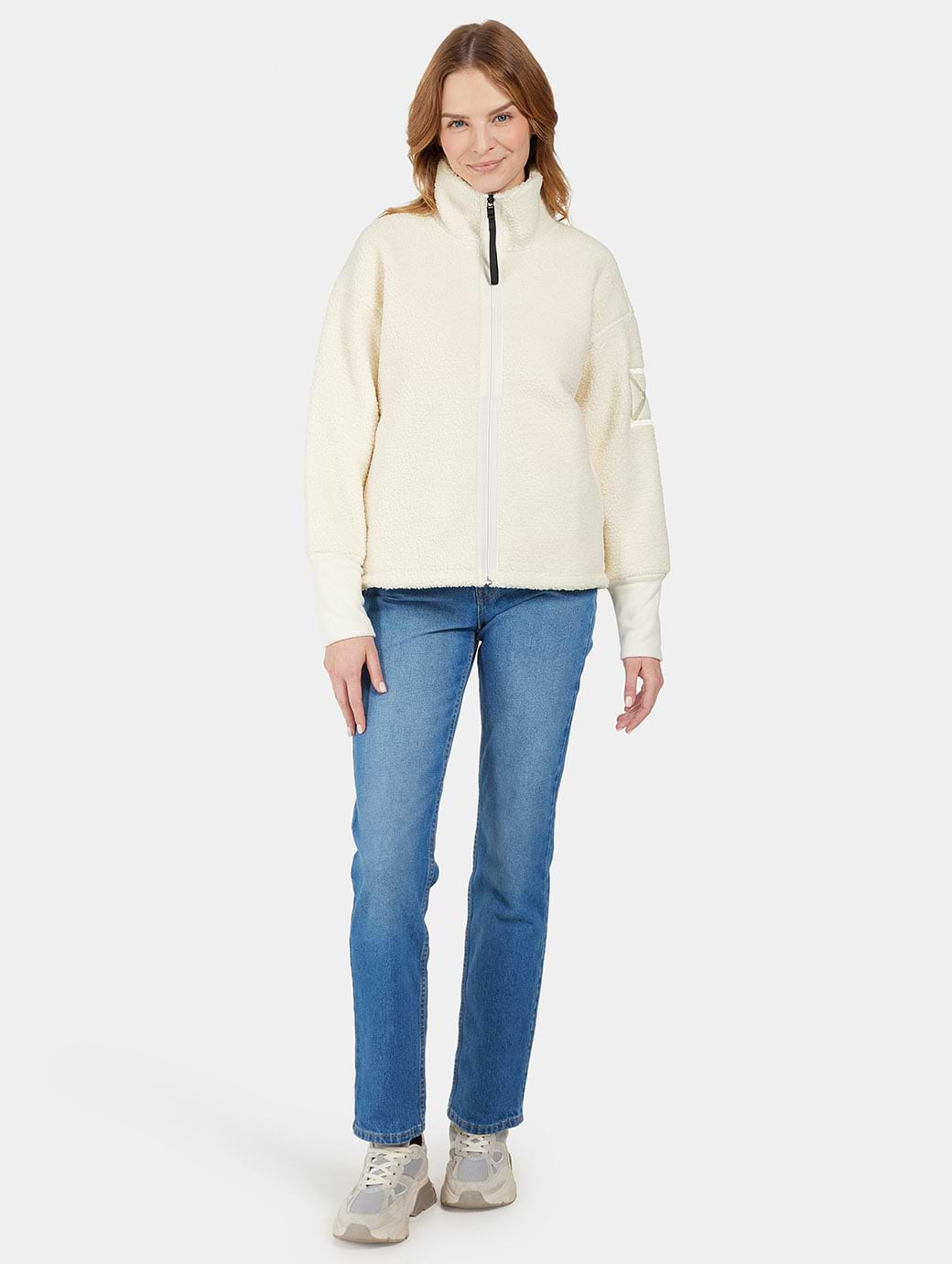 Didriksons Women's Mella Full-Zip 3 White Foam