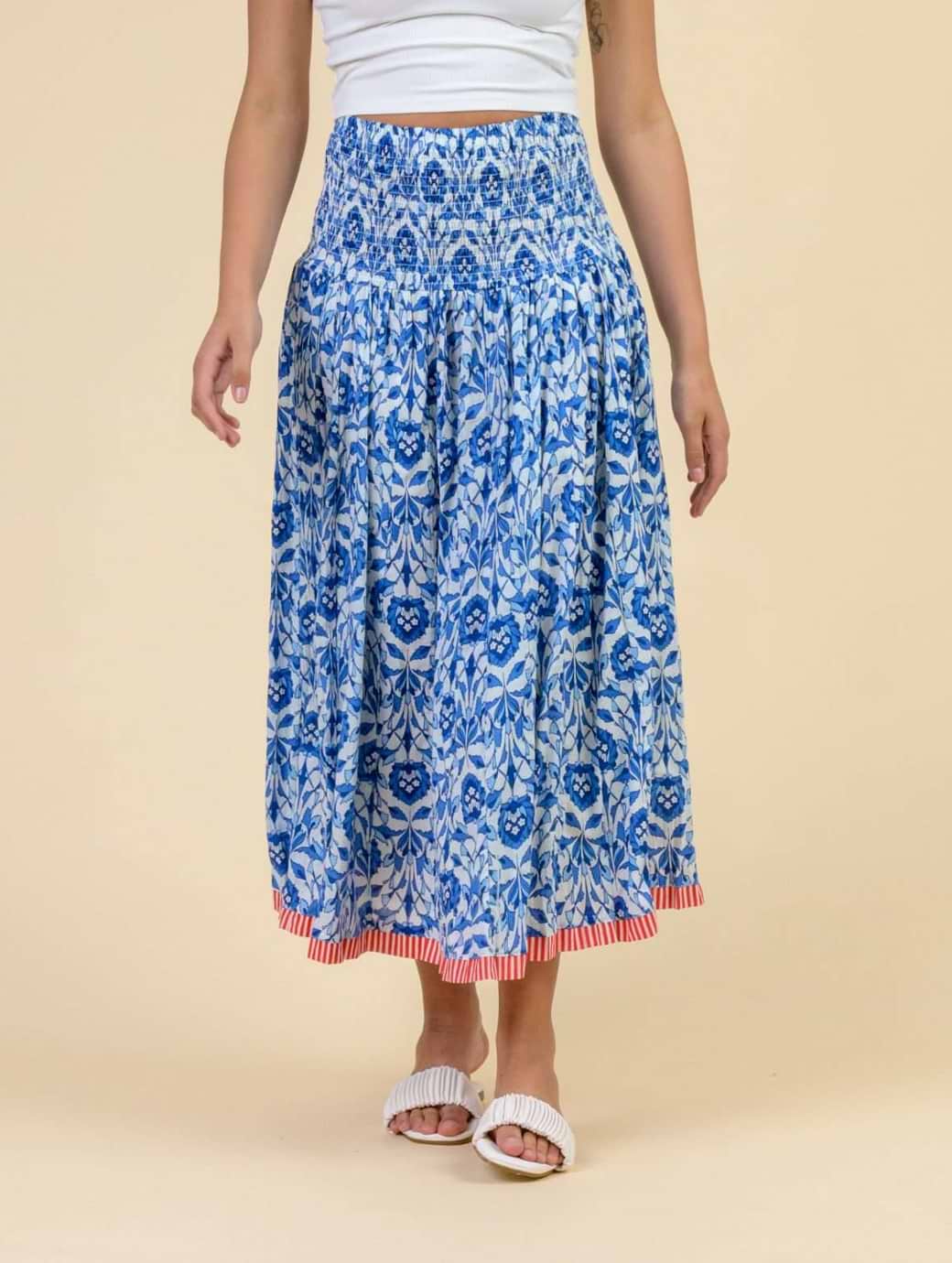 Dream Fashions Women's Arista Skirt Blue One Size