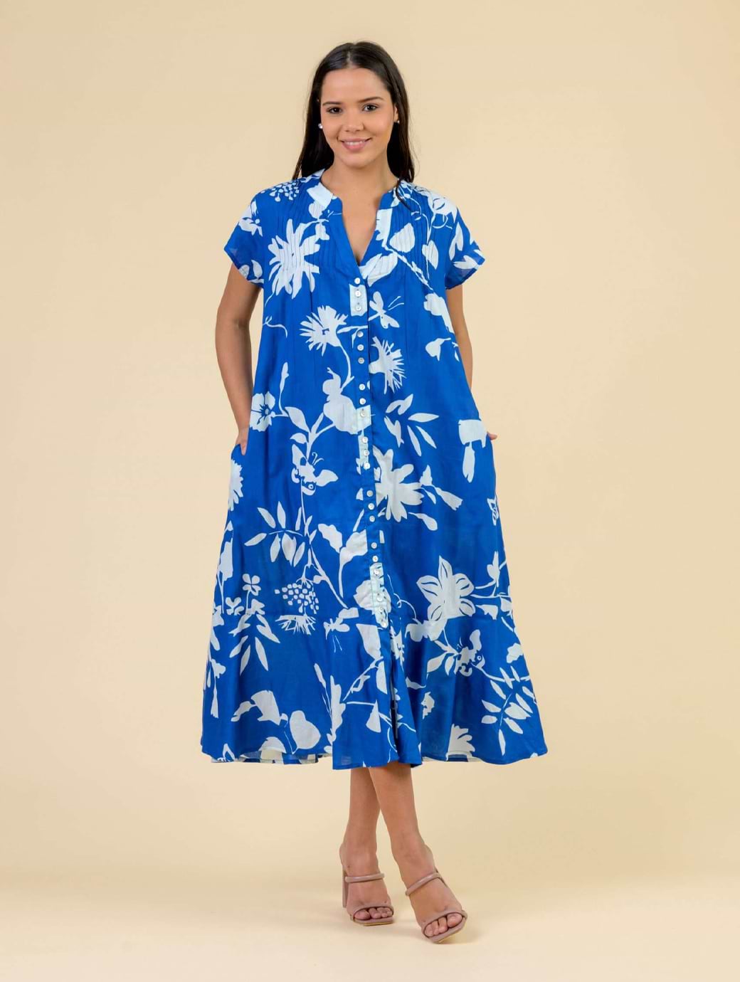 Dream Fashions Women's Leslie Dress Blue