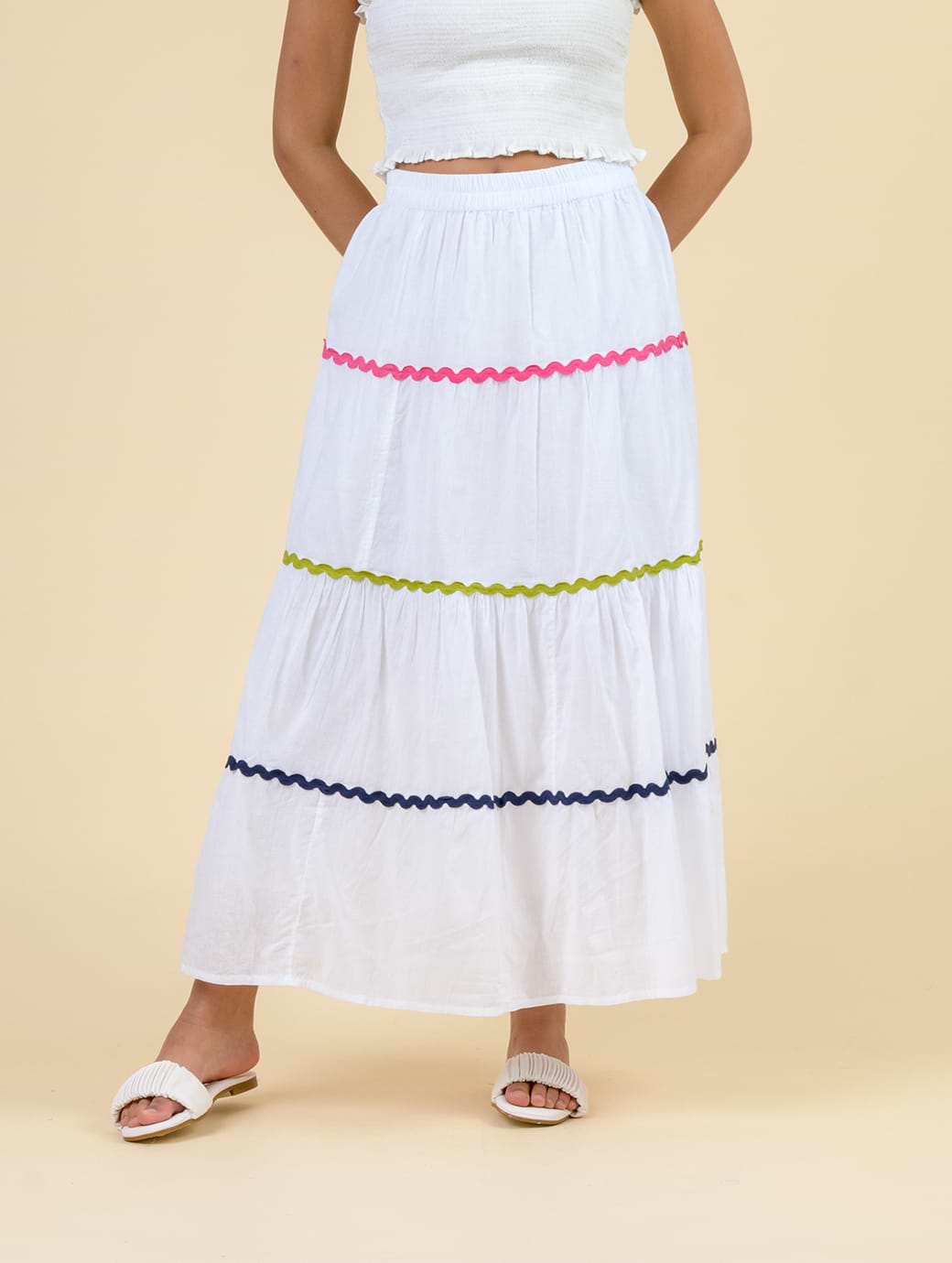 Dream Fashions Women's Vesper Skirt White