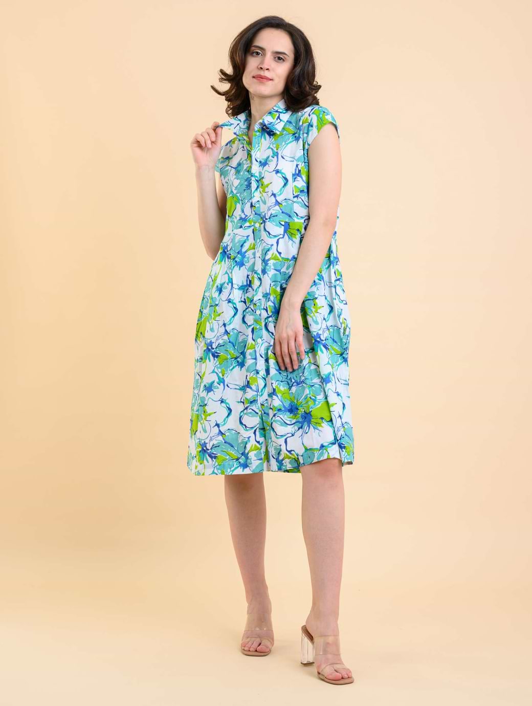 Dream Women's Arlington Dress Cornelia Blue/Lime