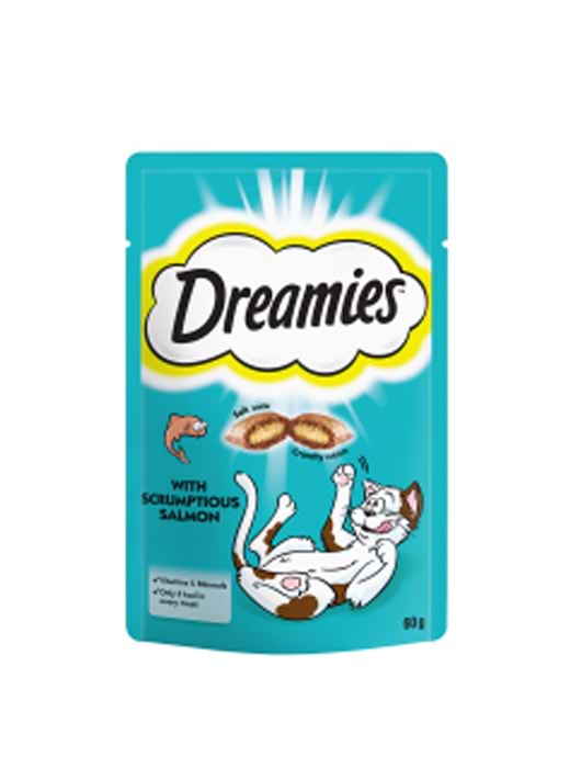 Dreamies Cat Treat Biscuits With Salmon 60g