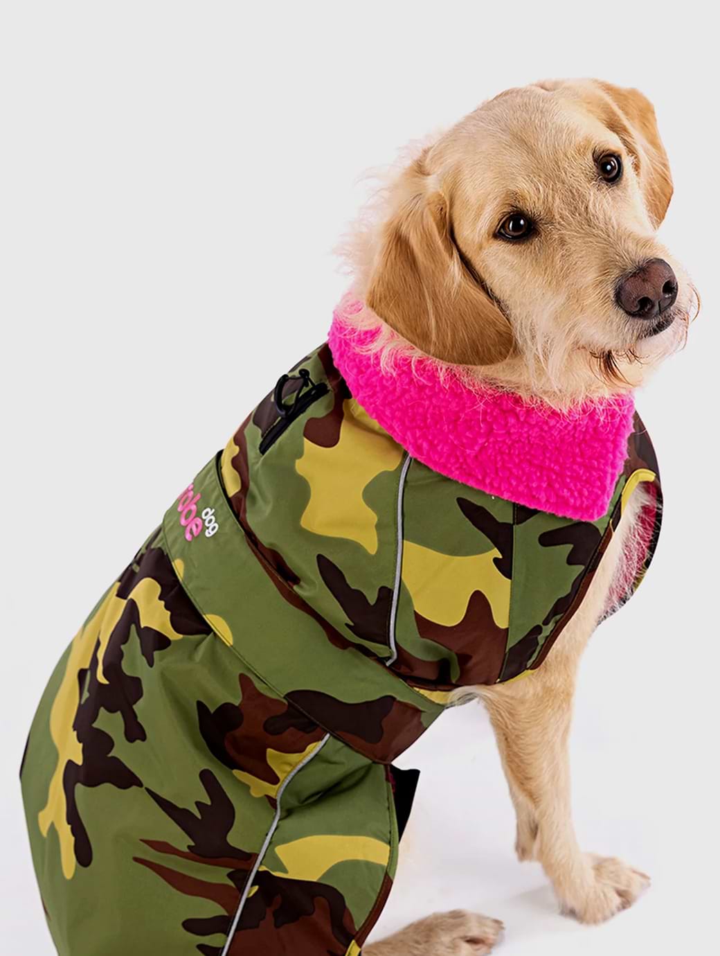 Dryrobe Dog Coat Camo Pink