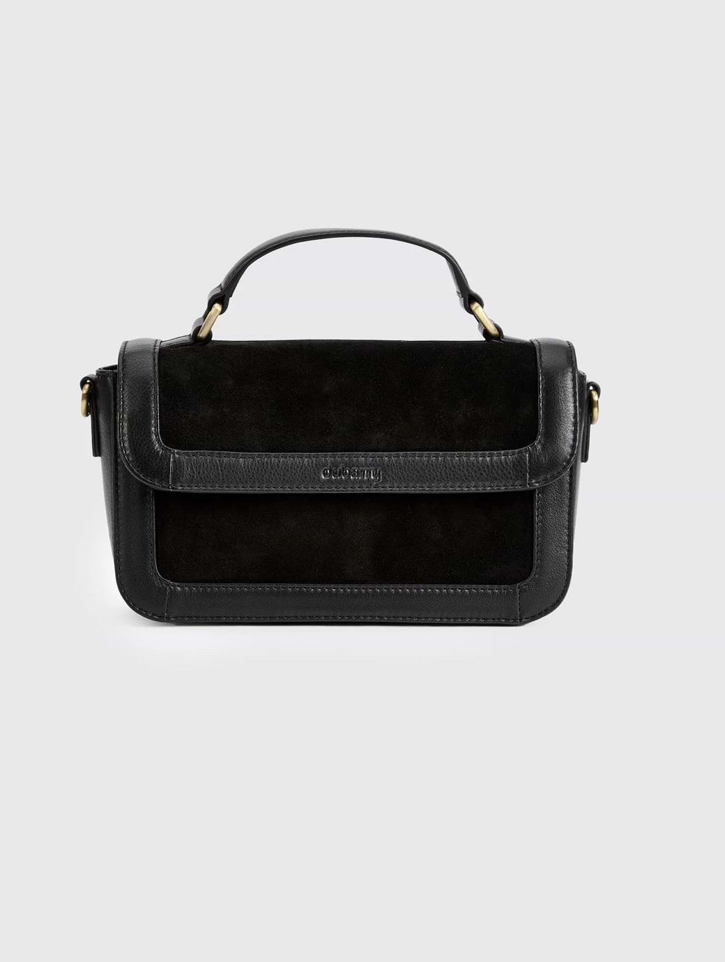 Dubarry Eadestown Structured Handbag in Suede and Leather Black