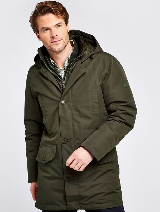 Dubarry Men's Urlingford Down Parka Jacket Ivy