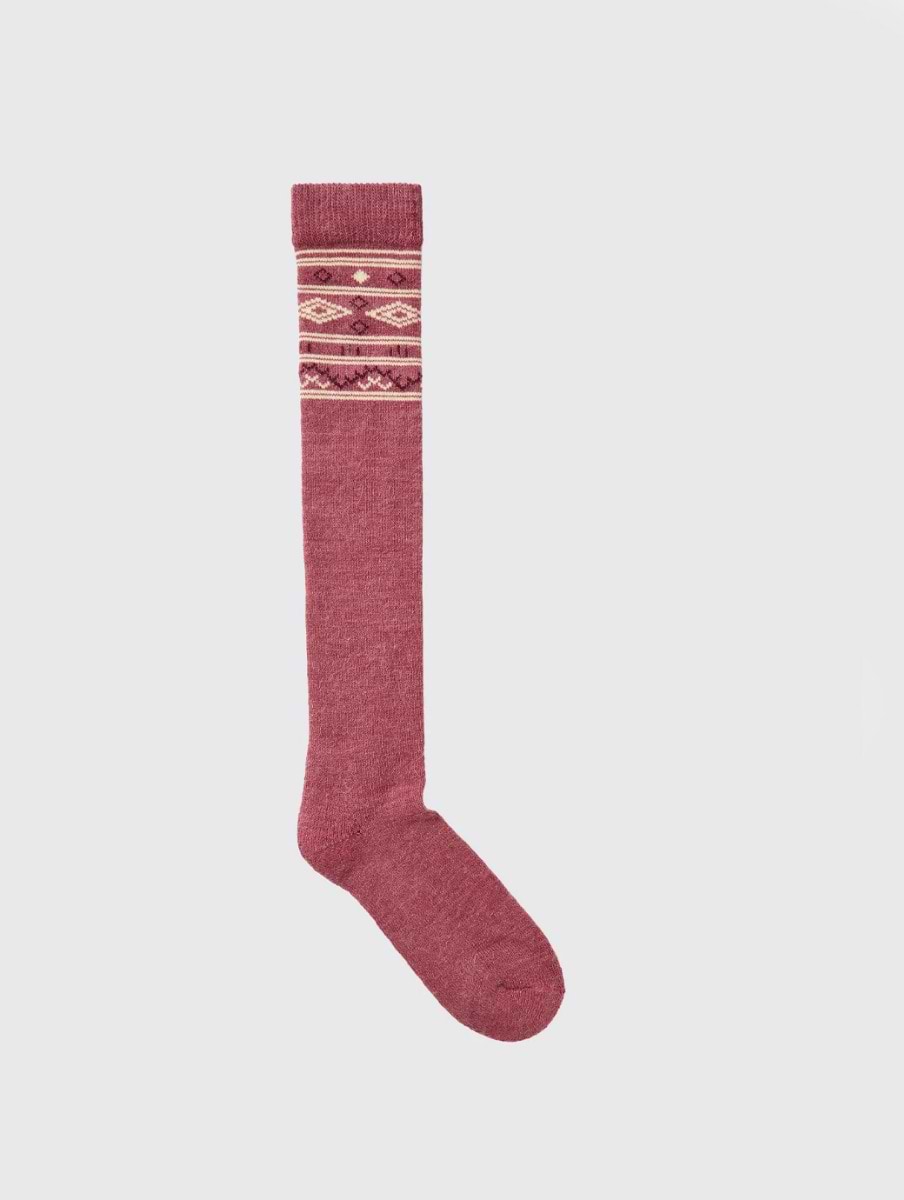 Dubarry Rolestown Fair Isle Alpaca socks Clover