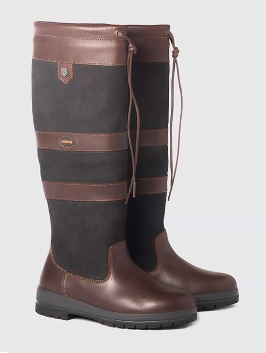 Dubarry Women's Galway Country Boot Black/Brown