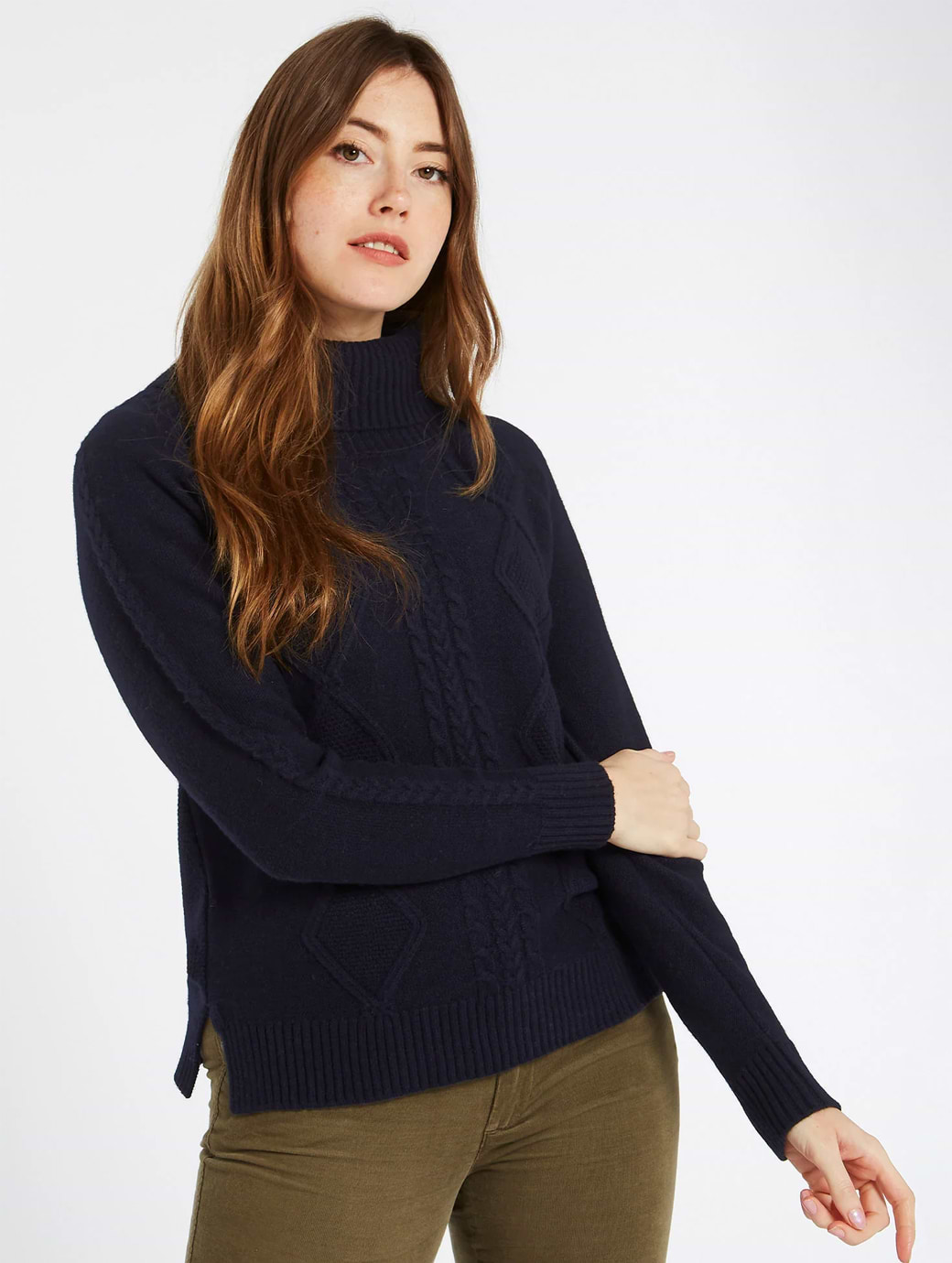 Dubarry Women's Kirkwood Chunky Sweater Navy