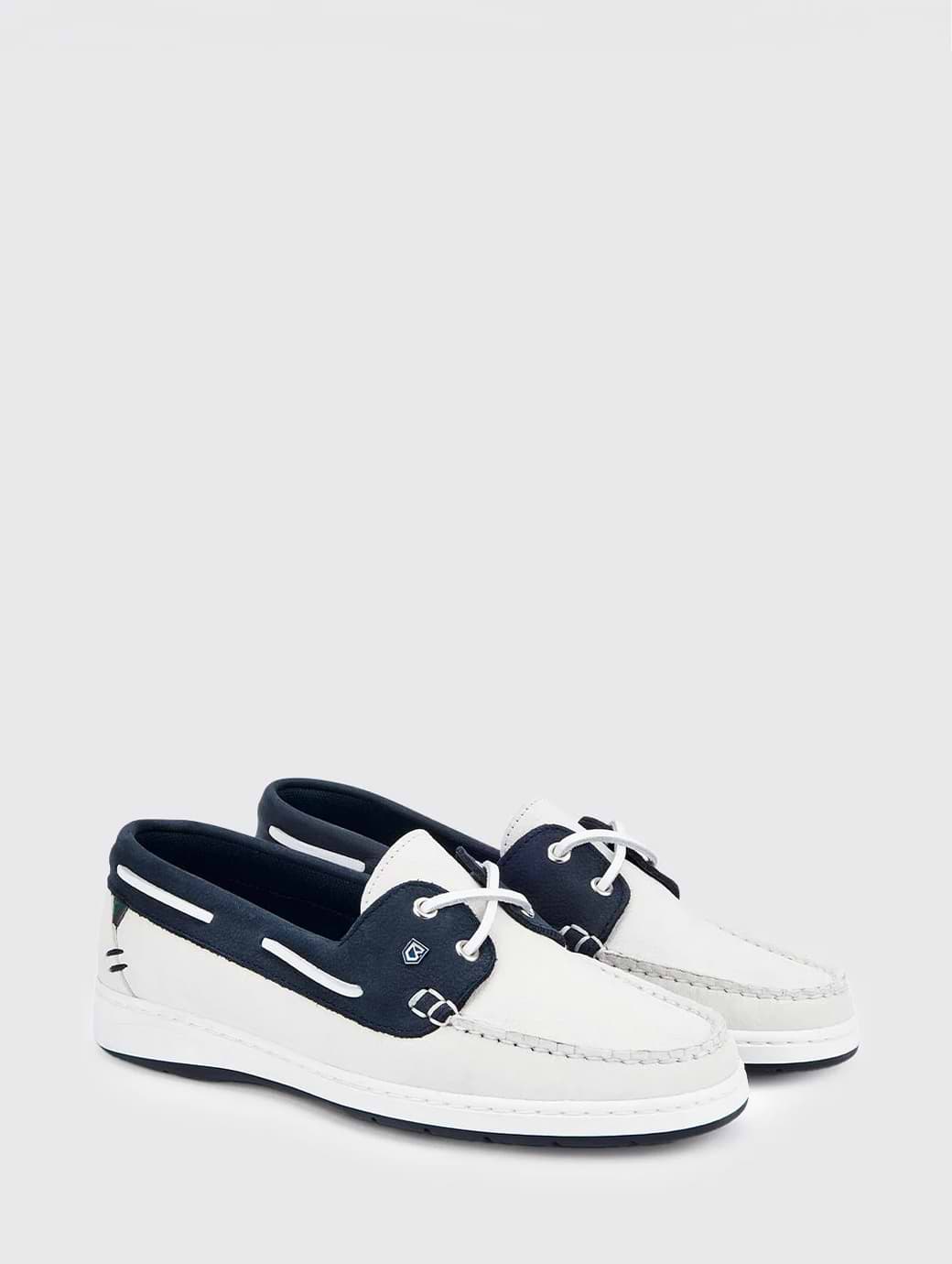 Dubarry Women's Marbella Deck Shoe White/Navy