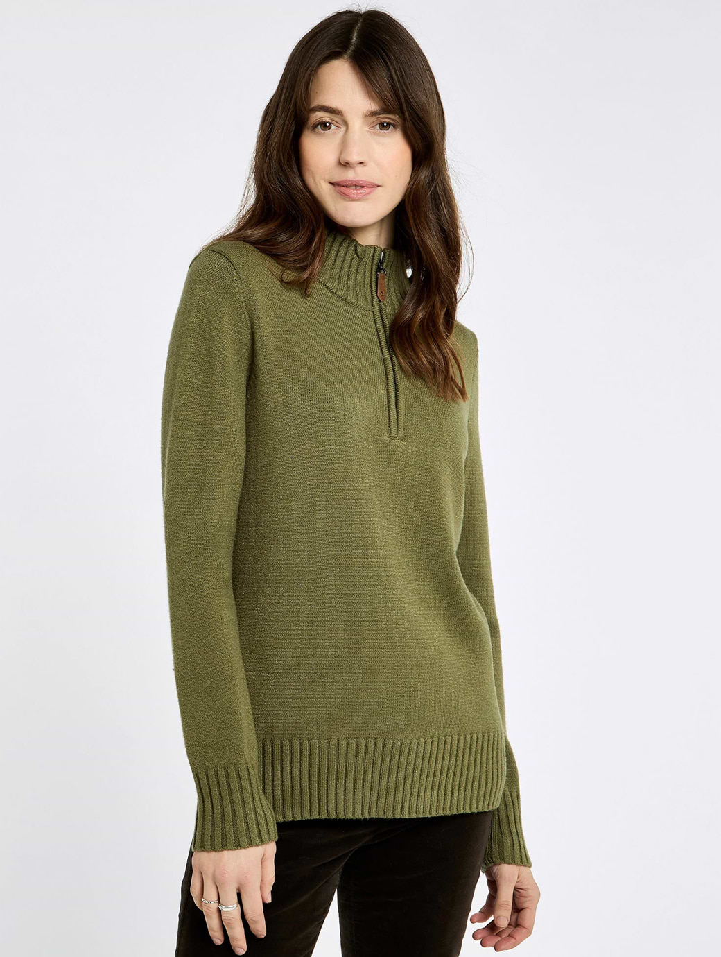 Barbour Women's Marine Knitted Jumper Kelly Green