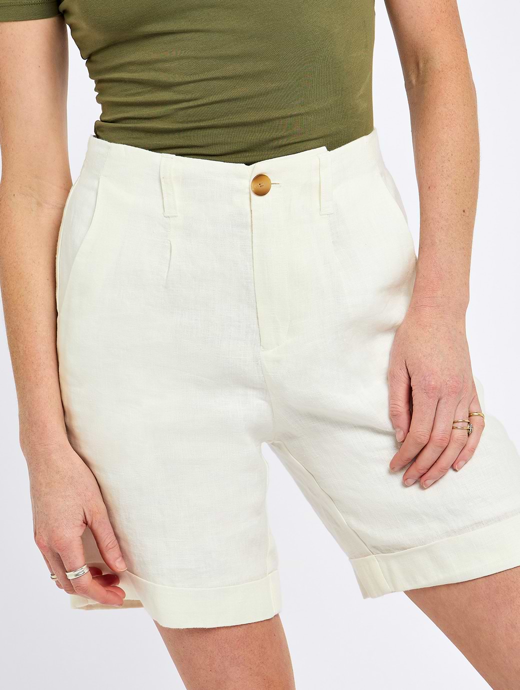 Dubarry Women's Maryland Cotton Shorts White