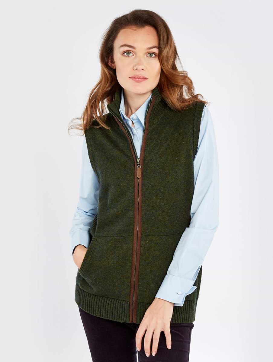 Dubarry Women's Sheedy Knit Bodywarmer Olive